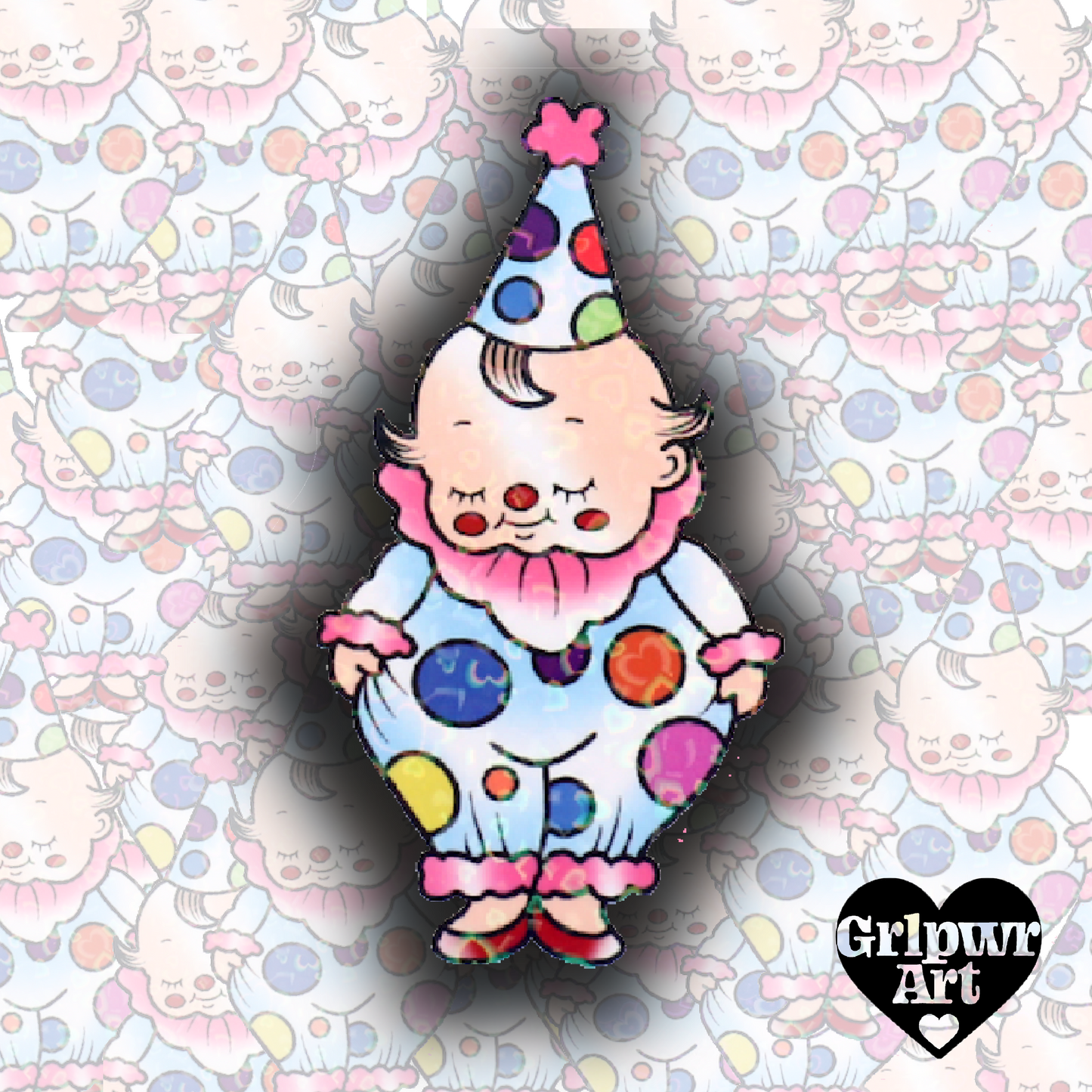 Baby Clown Stickers
