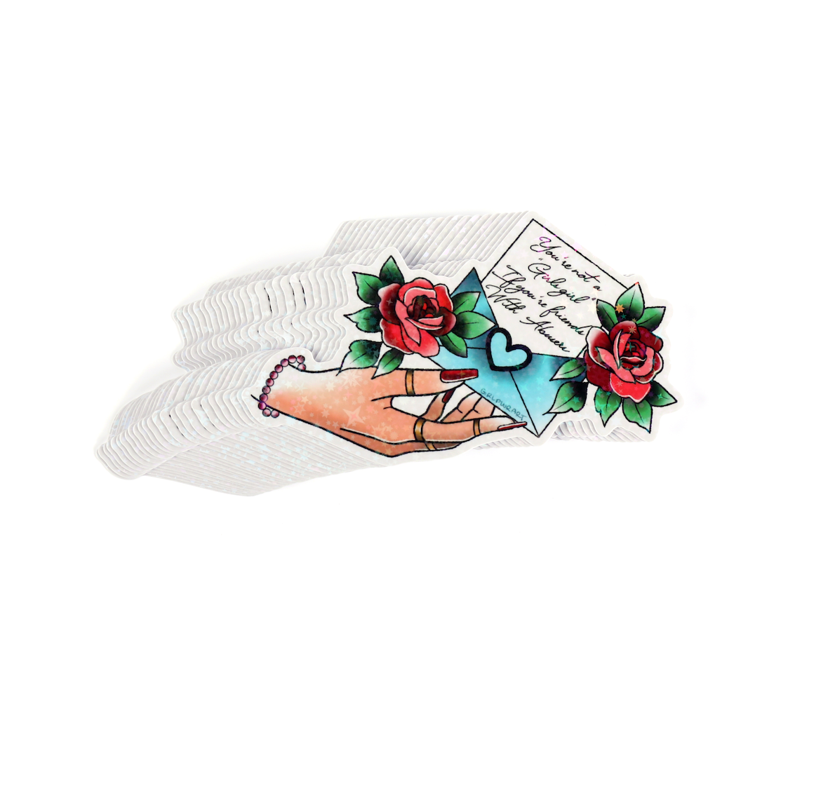 Not a Girls Girl Sticker