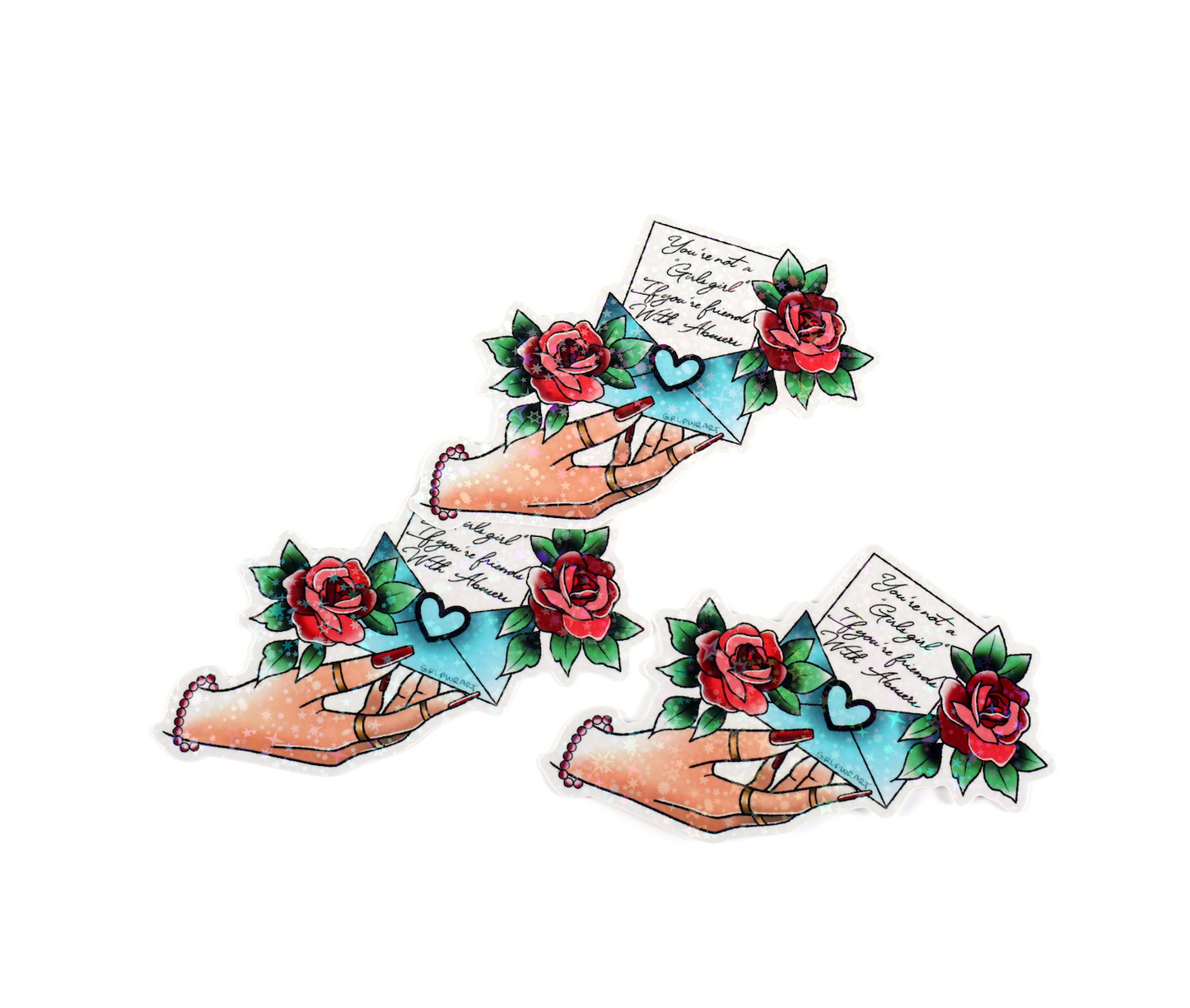 Not a Girls Girl Sticker