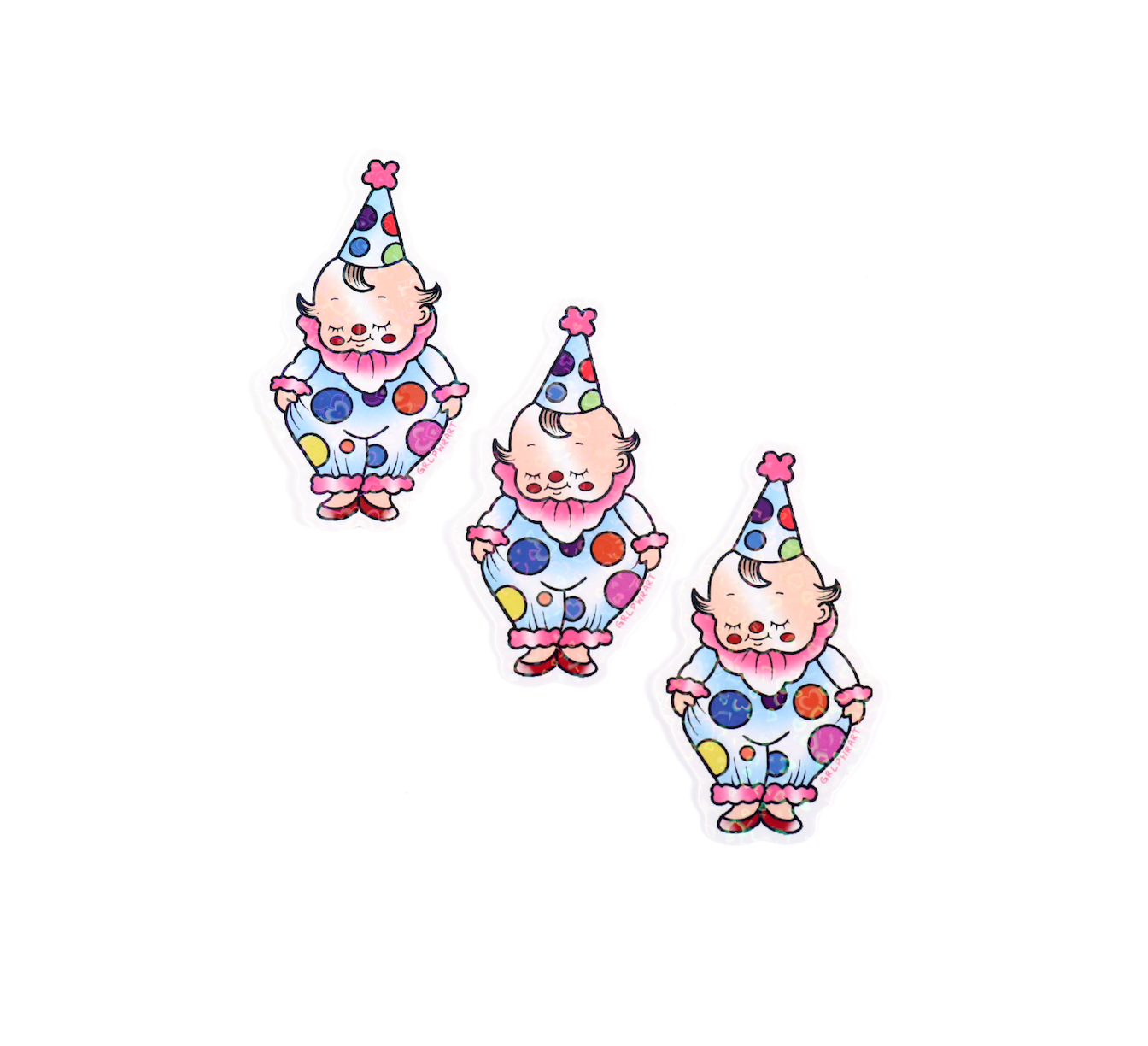 Baby Clown Stickers