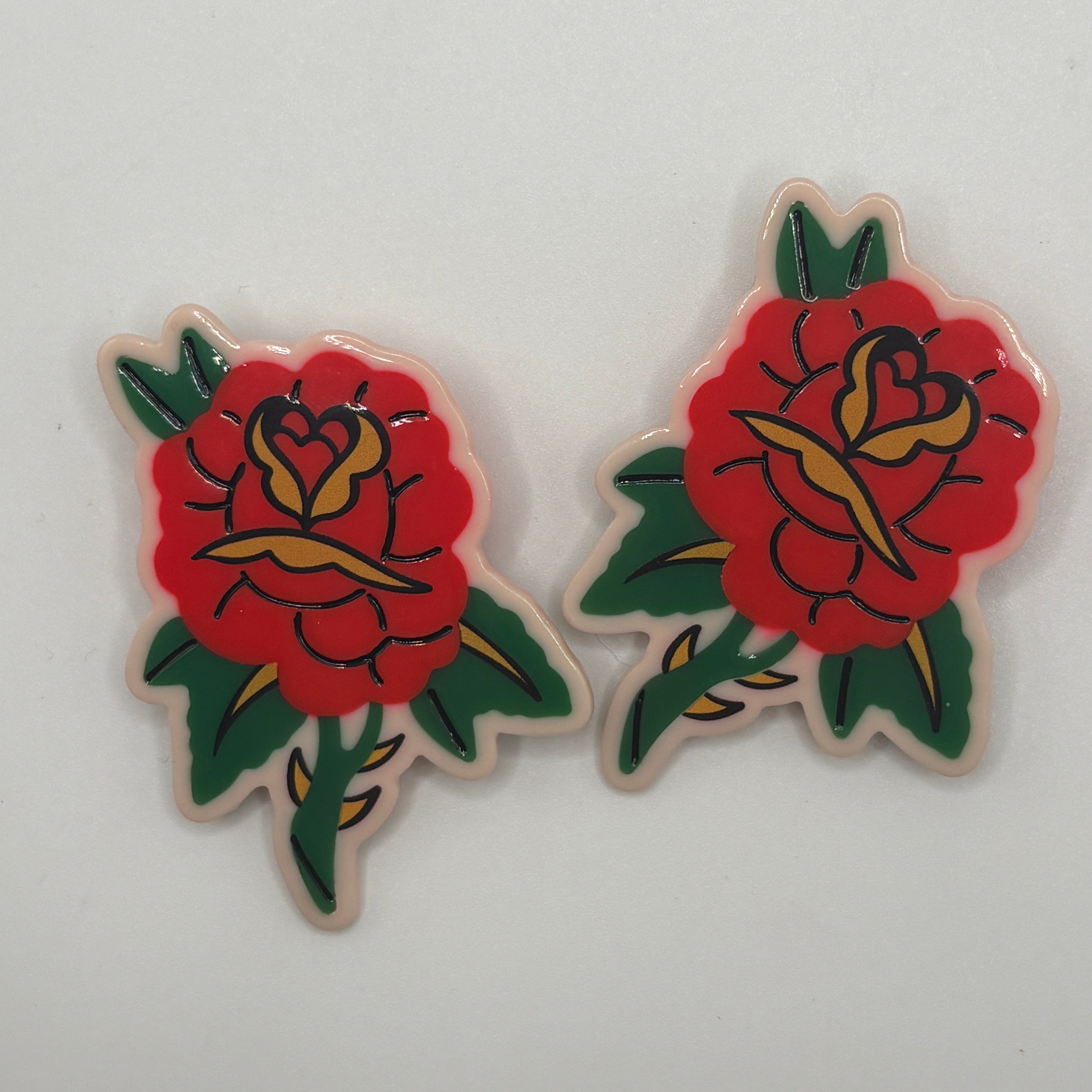 Trad Rose Alligator Clip Set **PREORDER**