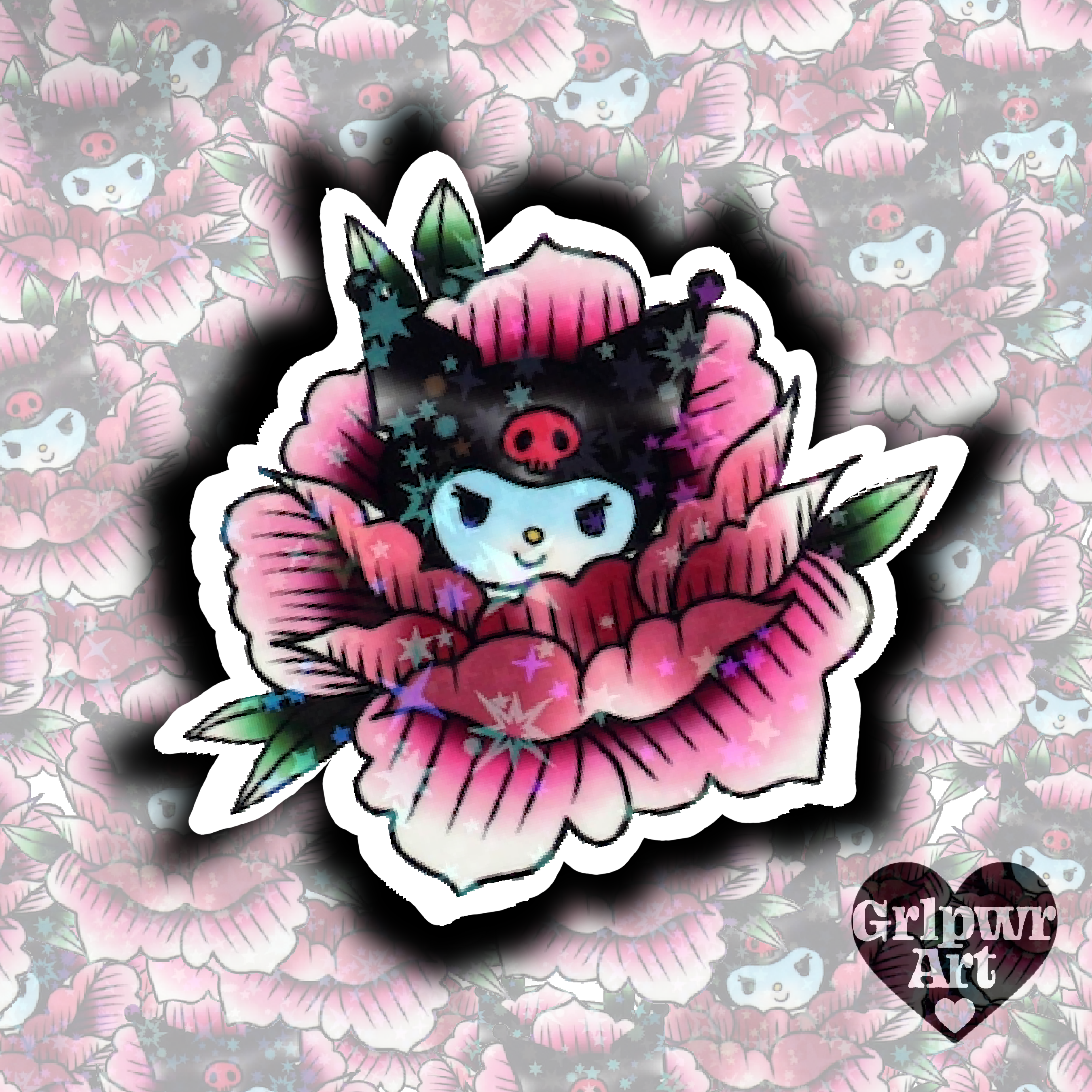 Sanrio Peonies Stickers