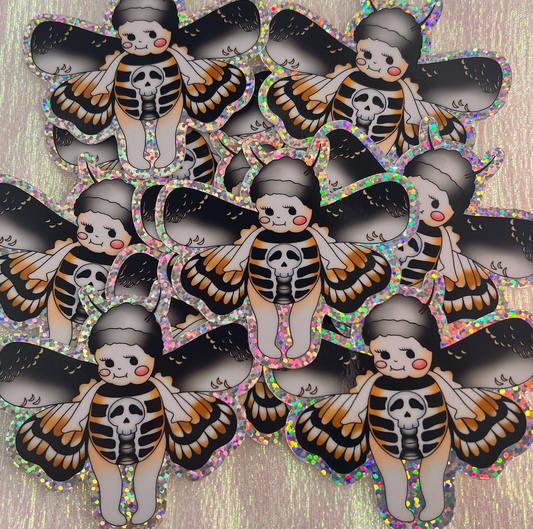 Kewpie Hawk Moth Sticker