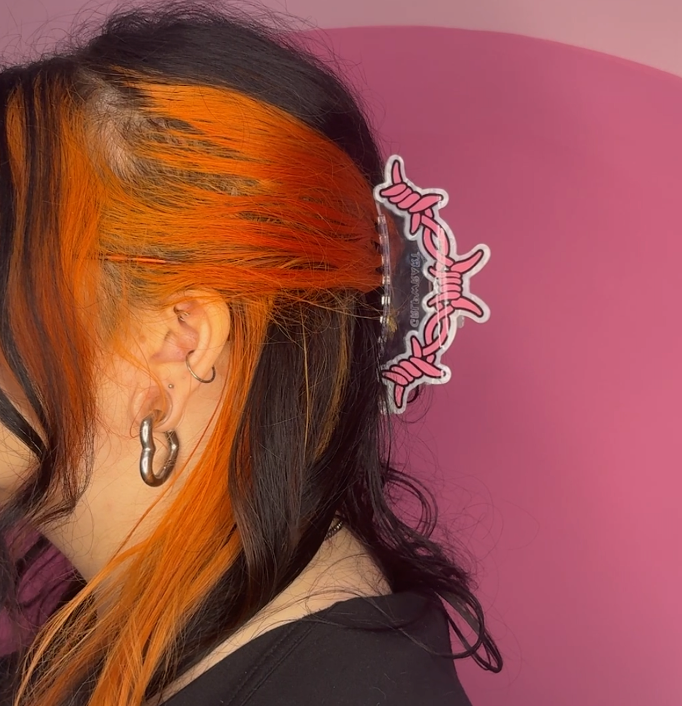 Pink Barbed Wire Claw Clip (PREORDER)