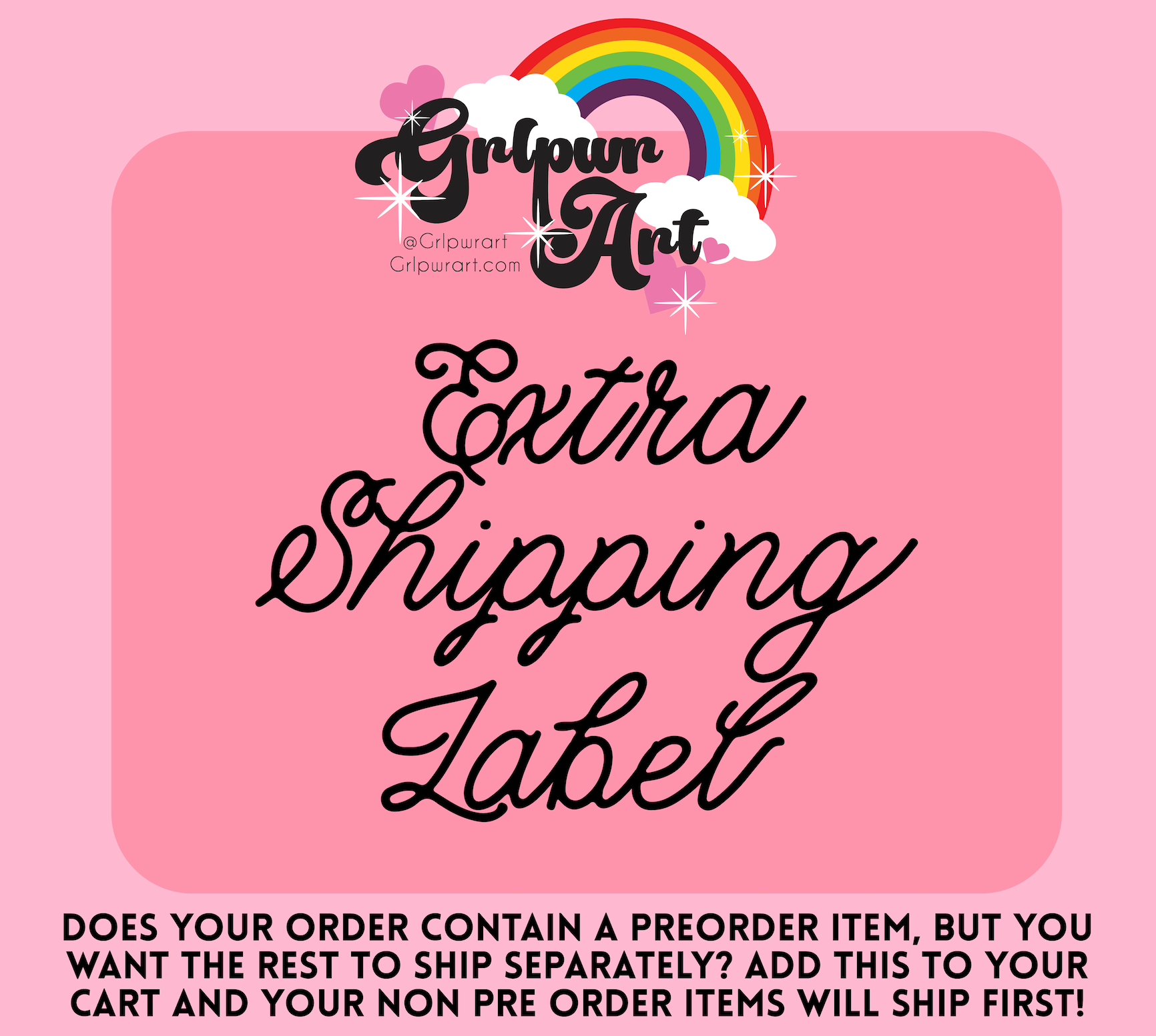Extra Shipping Label