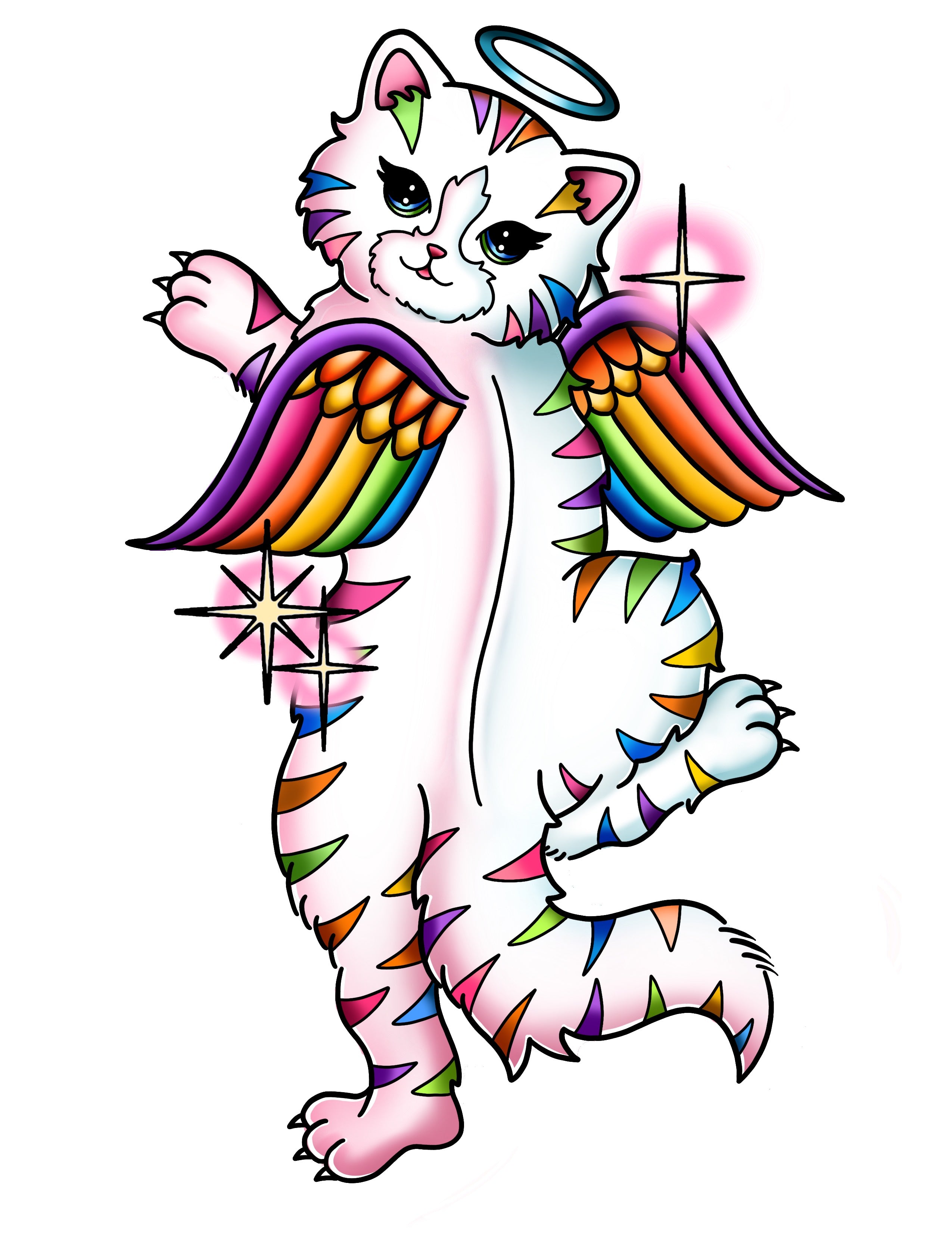 Lisa Frank Trad Kitty sticker