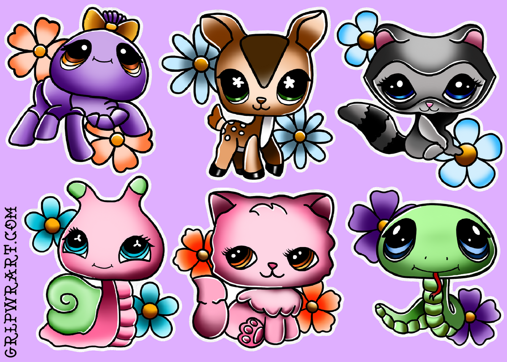 Littlest Pet Shop Sticker Sheets