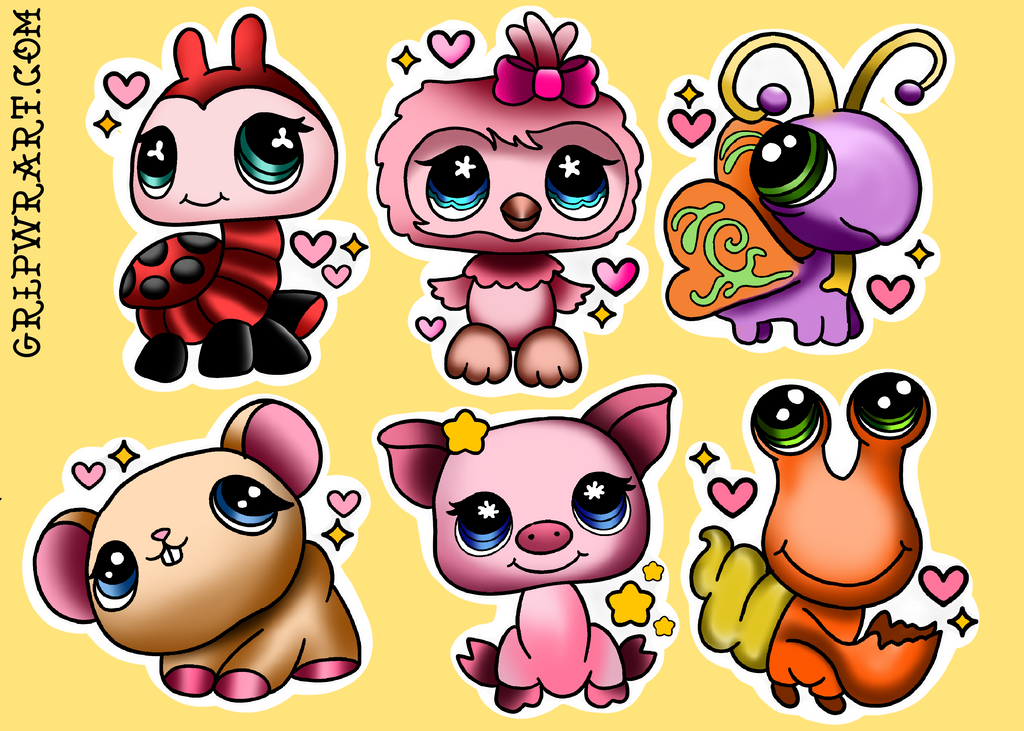 Littlest Pet Shop Sticker Sheets