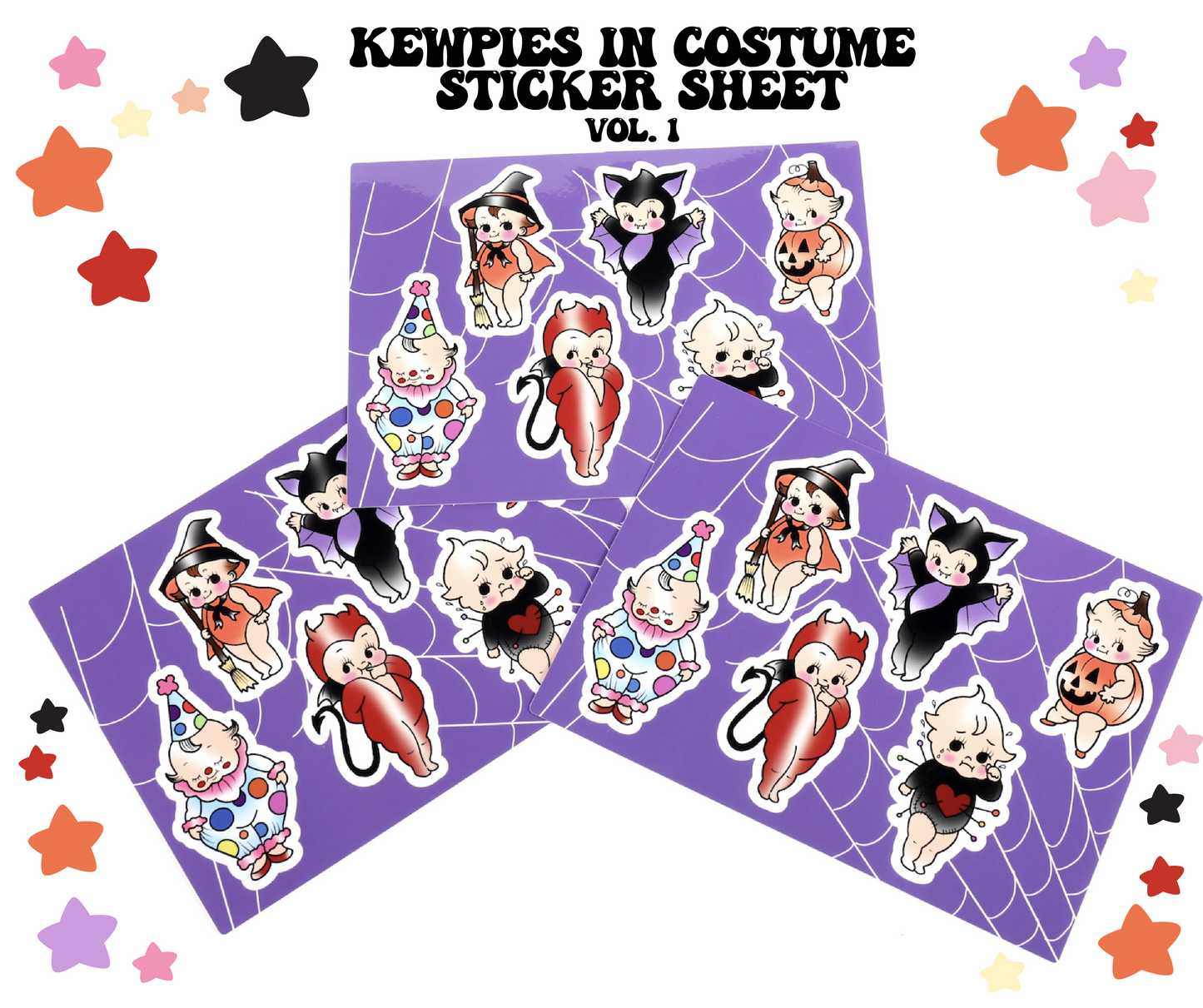 Kewpie Costumes Sticker Sheets