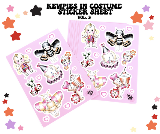 Kewpie Costumes Sticker Sheets