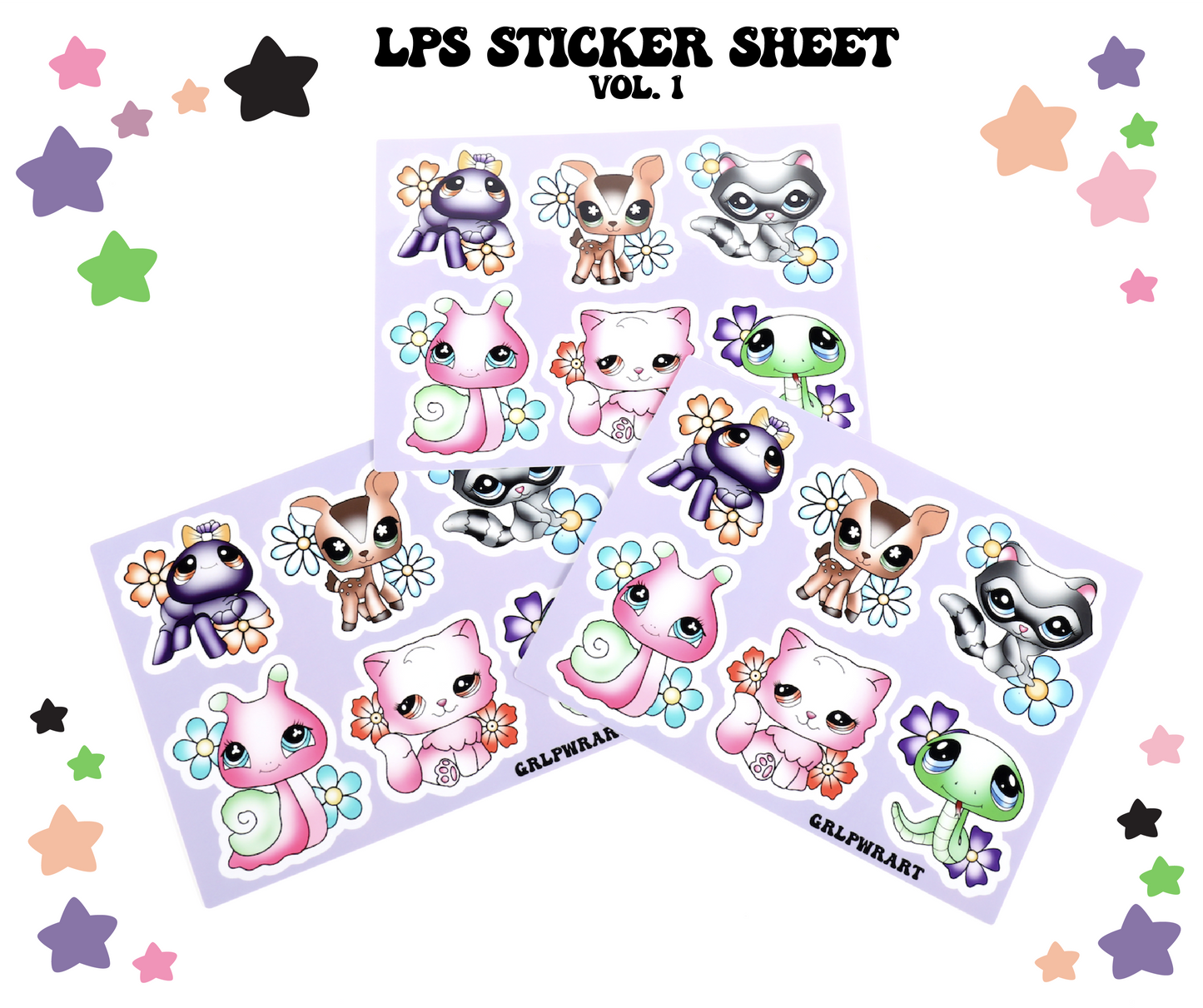 Littlest Pet Shop Sticker Sheets