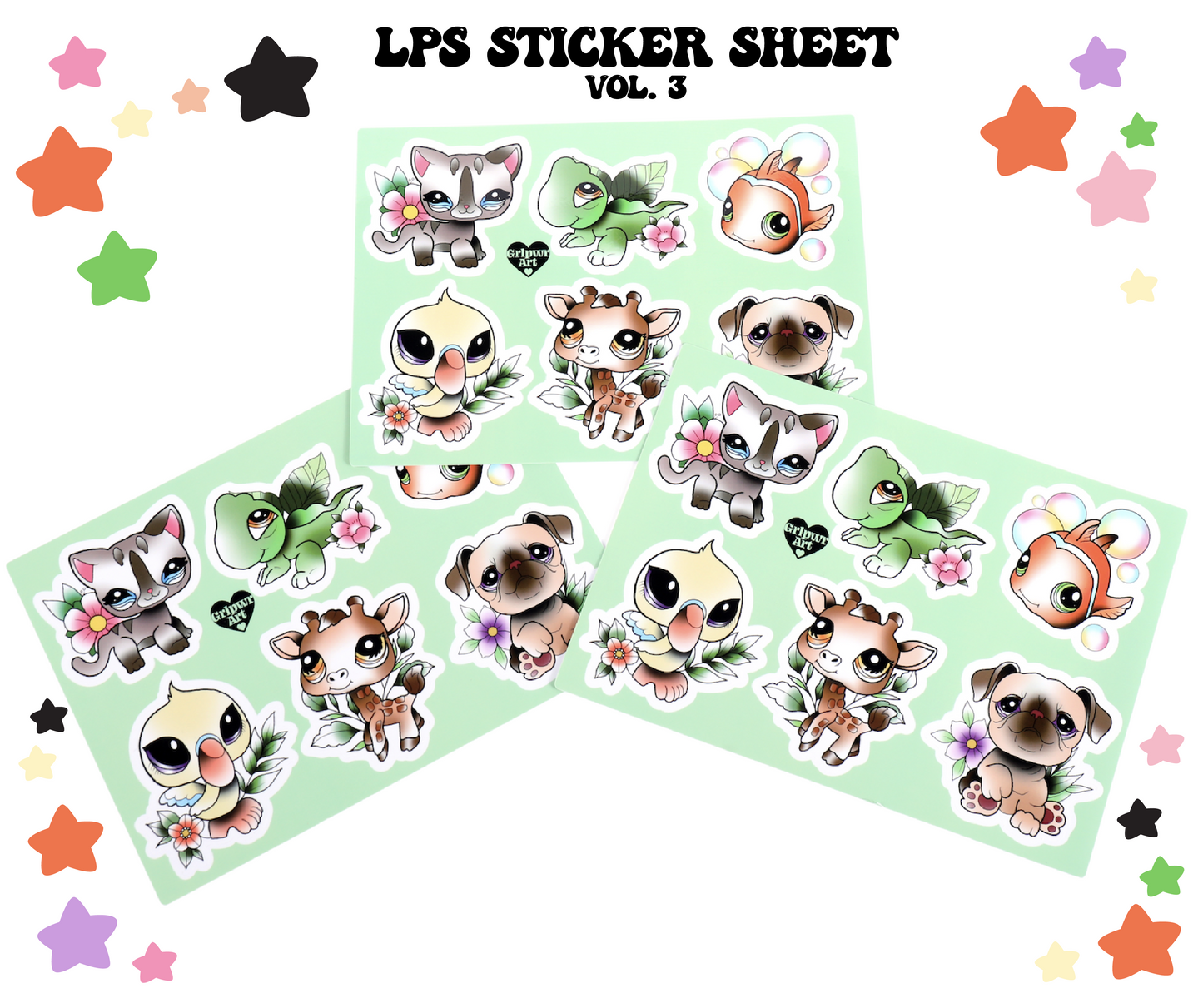 Littlest Pet Shop Sticker Sheets