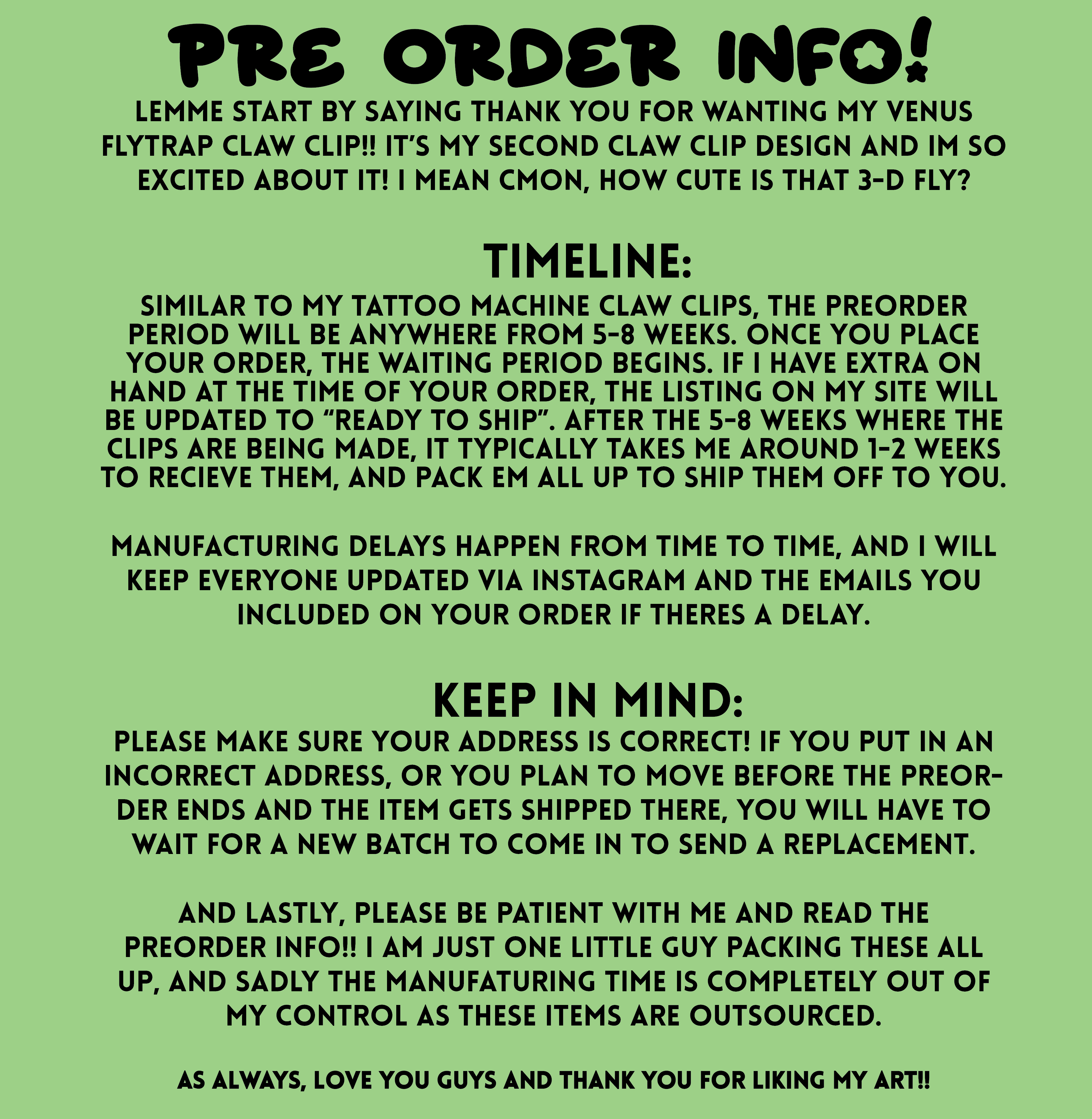 Venus Flytrap Hairclaw (PREORDER)